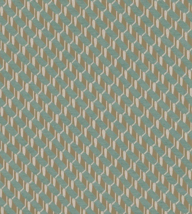 Stripes Fabric by Nobilis Teal