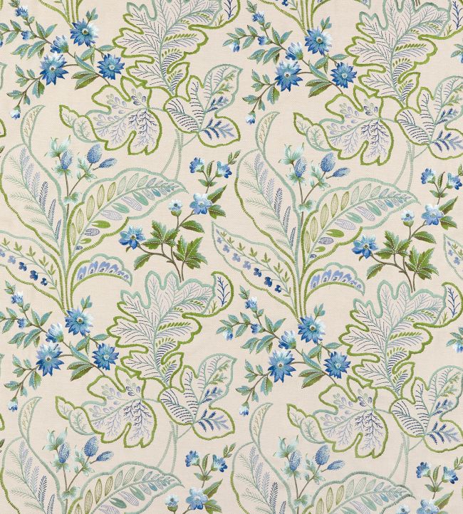 Sudbury Fabric by Nina Campbell Blue/Green