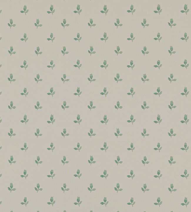 Sudbury Park Wallpaper by Colefax and Fowler Forest Green