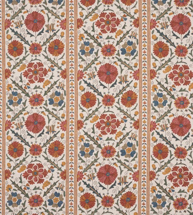 Tamarind Fabric by Colefax and Fowler Antique Red