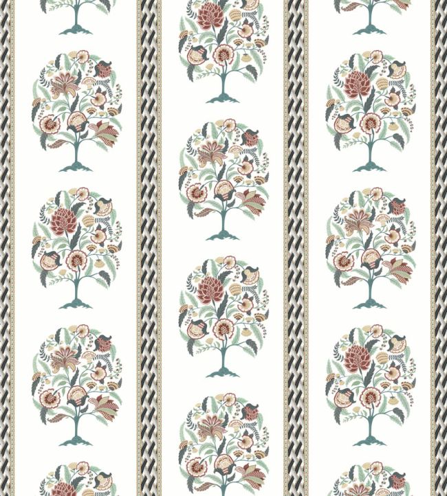 Taniska Fabric by Osborne & Little Eucalyptus/Charcoal
