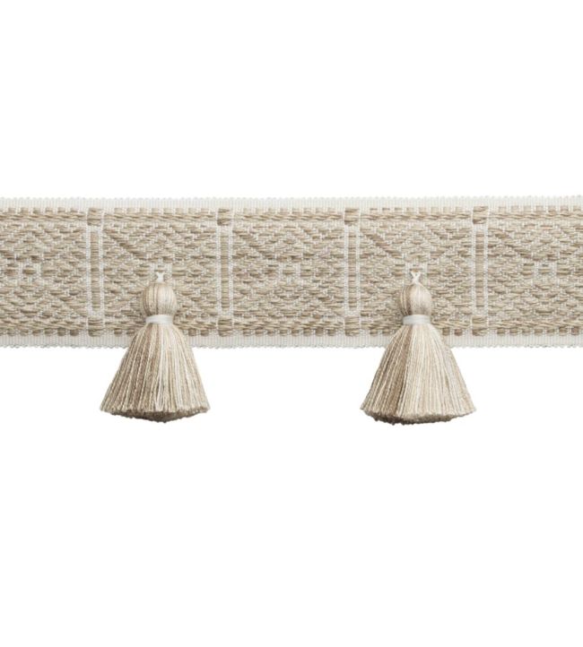 Taos Tasseled Border Trimming by Samuel & Sons White Sands