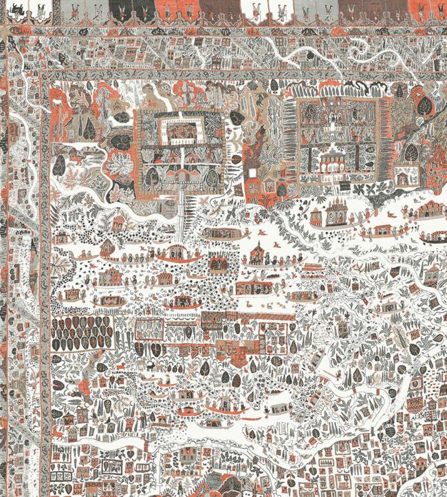 The Map Mini Mural by Lewis & Wood Satsuma Soot