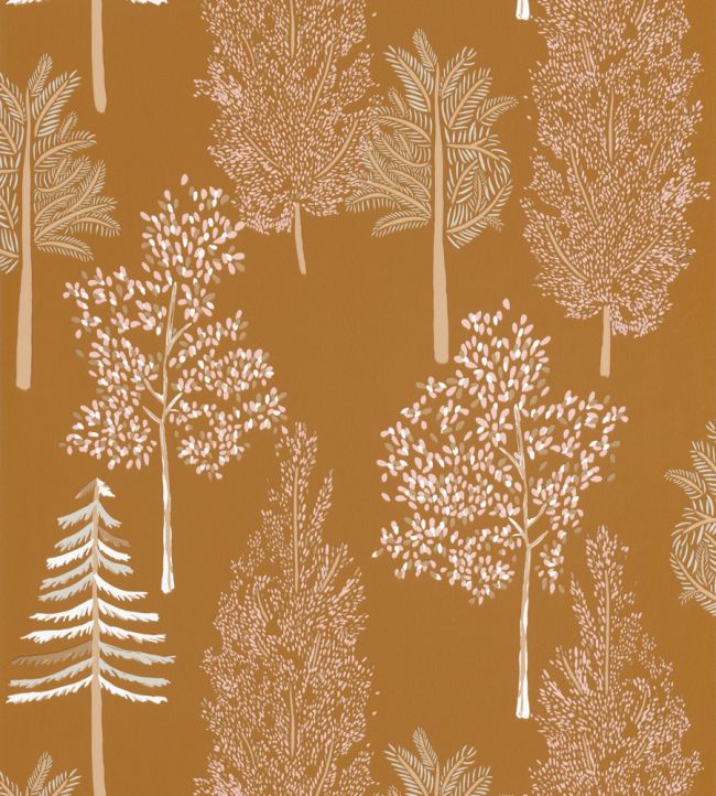 The Tree House Wallpaper by Caselio Ocre