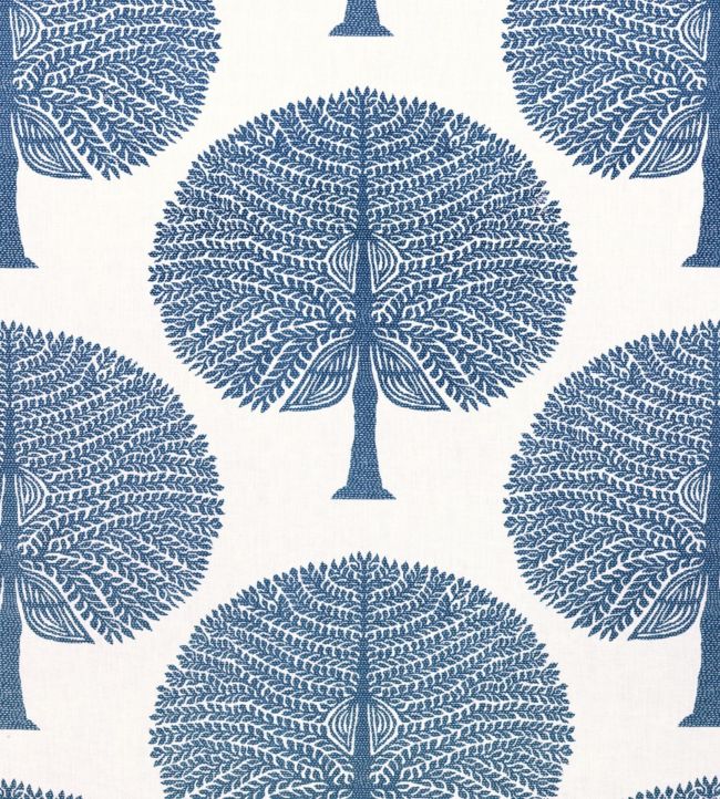 Mulberry Tree Fabric by Thibaut Navy