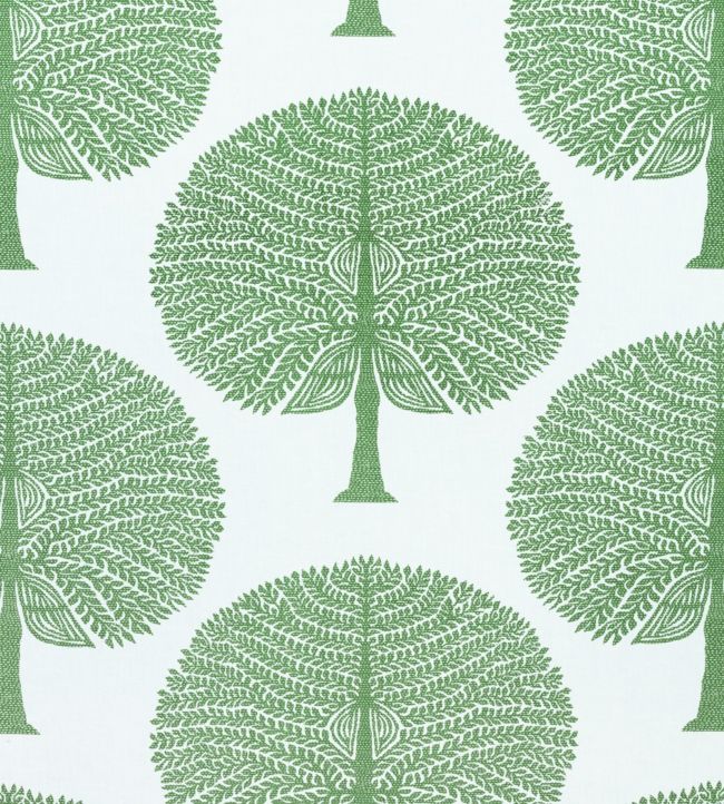 Mulberry Tree Fabric by Thibaut Green