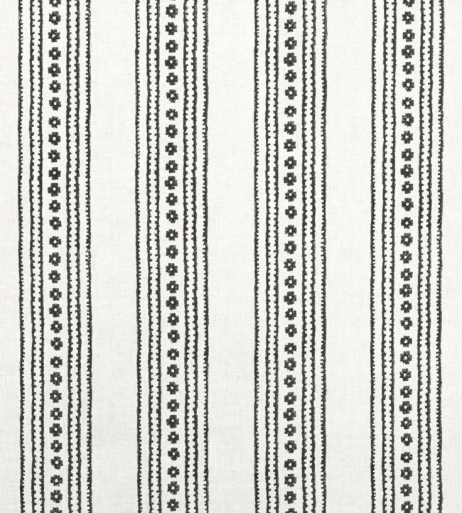 New Haven Stripe Fabric by Thibaut Black