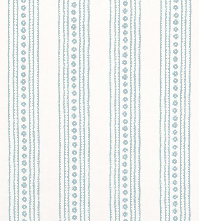 New Haven Stripe Fabric by Thibaut Spa Blue