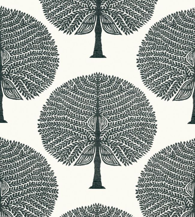 Mulberry Tree Wallpaper by Thibaut Black and White
