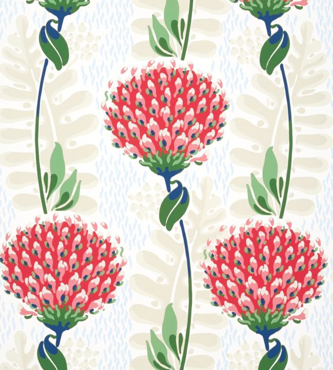 Tiverton Wallpaper by Thibaut Red