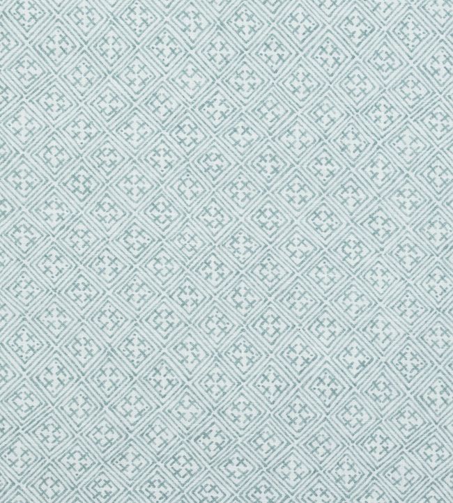 Laos Fabric by Thibaut Aqua