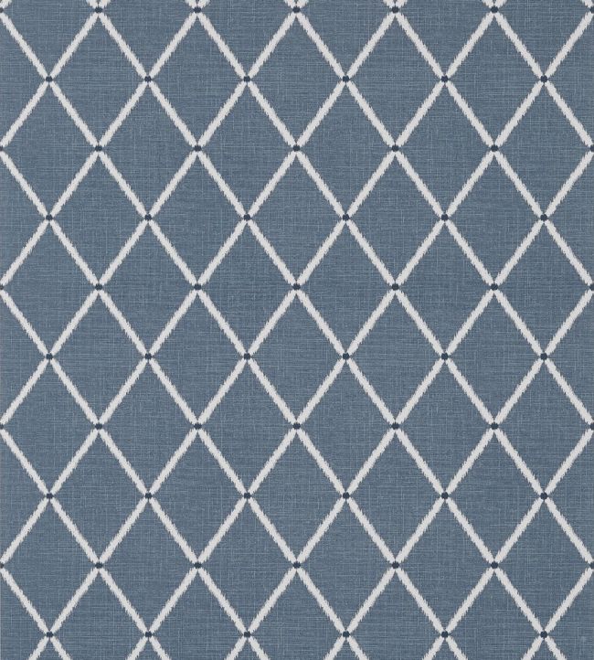 Pompton Trellis Wallpaper by Thibaut Navy