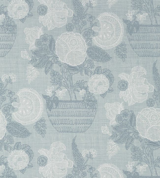 Tullamore Wallpaper by Thibaut Light Blue