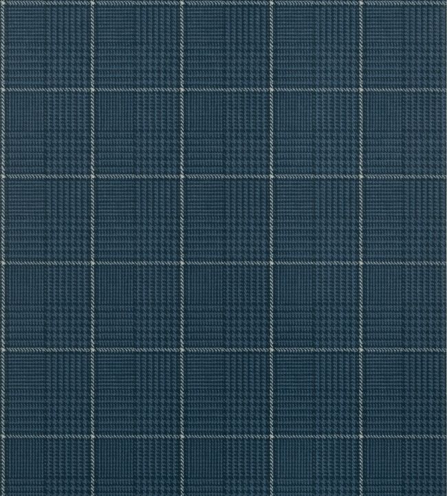 Grassmarket Check Wallpaper by Thibaut Navy