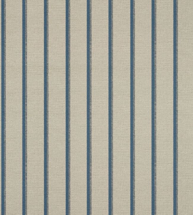 Notch Stripe Wallpaper by Thibaut Flax and Navy