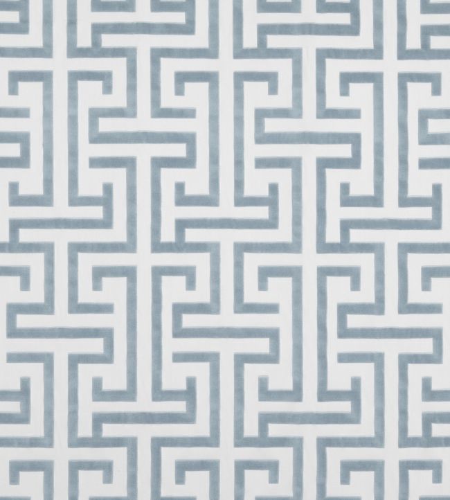 Ming Trail Fabric by Thibaut Light Blue