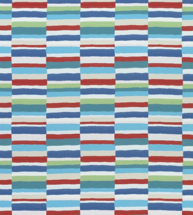 Carnivale Fabric by Thibaut Red, Blue and Green