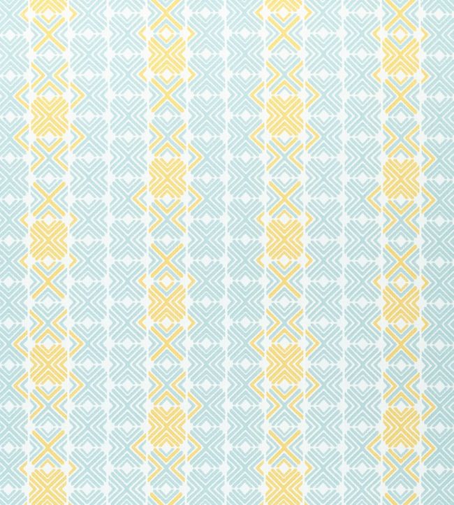 Jinx Fabric by Thibaut Aqua and Sunshine