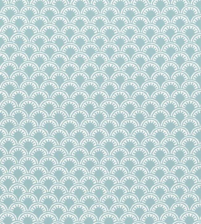 Maisie Fabric by Thibaut Aqua