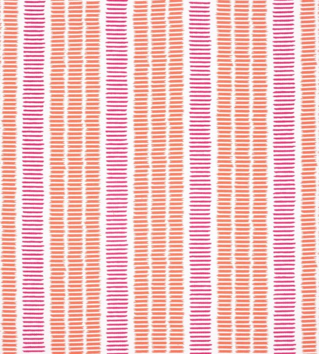 Topsail Stripe Fabric by Thibaut Coral and Peony