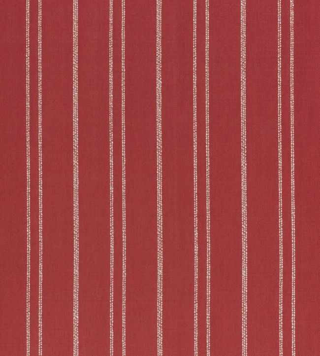 Nolan Stripe Fabric by Thibaut Red