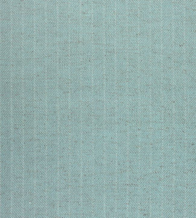 Hamilton Herringbone Fabric by Thibaut Aqua