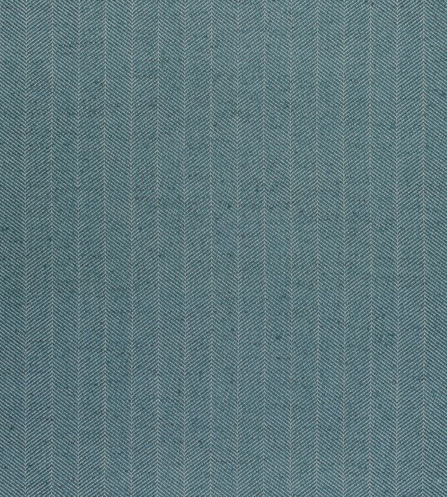 Hamilton Herringbone Fabric by Thibaut Peacock