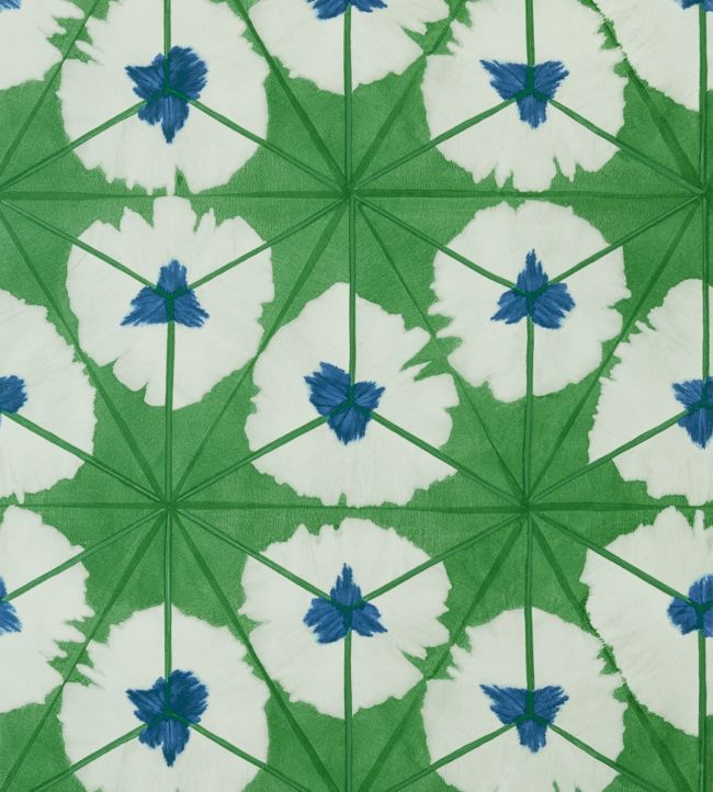 Sunburst Wallpaper by Thibaut Emerald Green