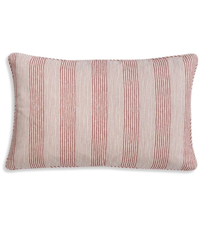 Ticking Cushion 43 x 35cm by Fermoie Red