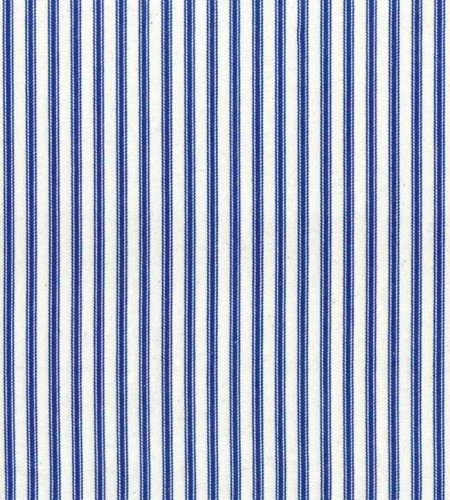 Ticking Stripe 1 Fabric by Ian Mankin Cobalt