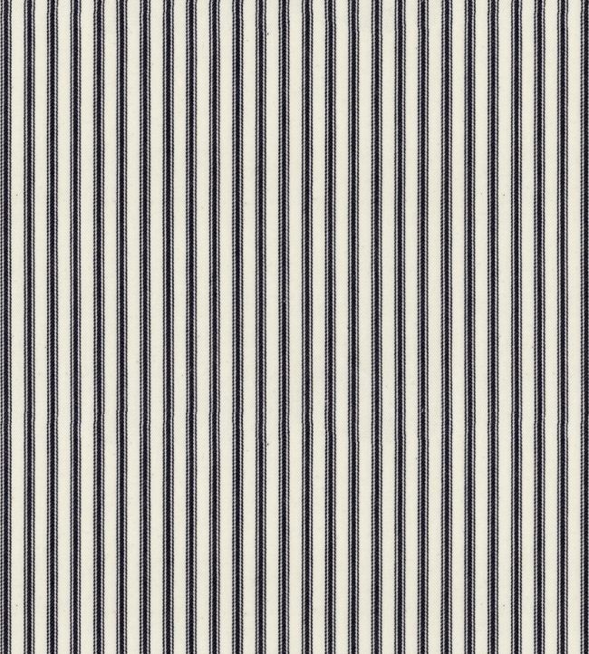 Ticking Stripe 1 Fabric by Ian Mankin Dark Navy