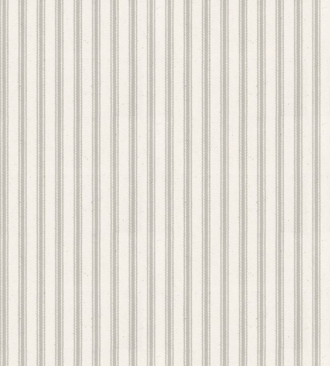 Ticking Stripe 1 Fabric by Ian Mankin Grey