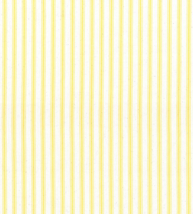 Ticking Stripe 1 Fabric by Ian Mankin Lemon