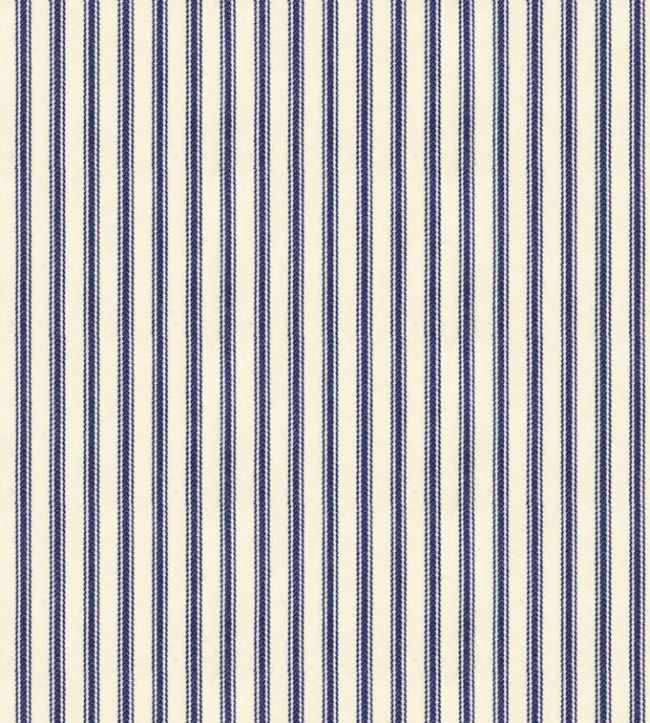 Ticking Stripe 1 Fabric by Ian Mankin Navy