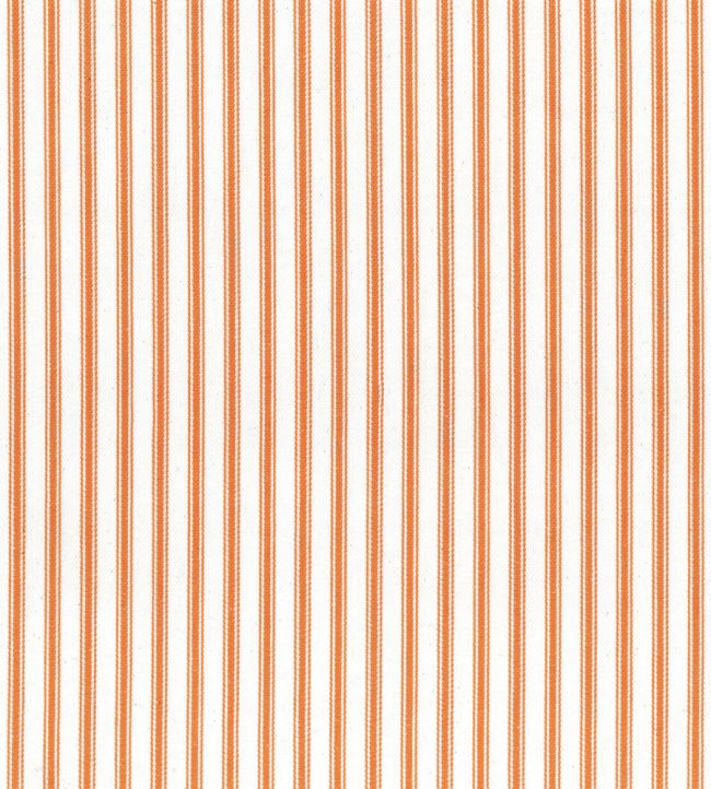 Ticking Stripe 1 Fabric by Ian Mankin Orange