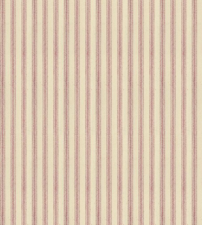 Ticking Stripe 1 Fabric by Ian Mankin Pink