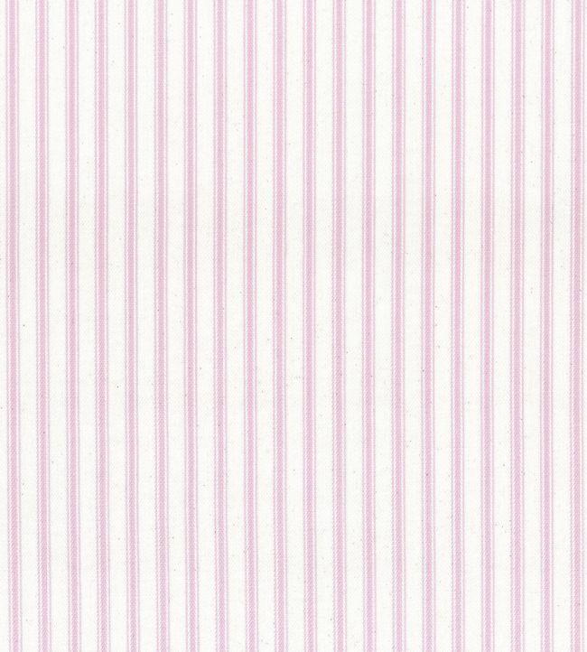 Ticking Stripe 1 Fabric by Ian Mankin Rose