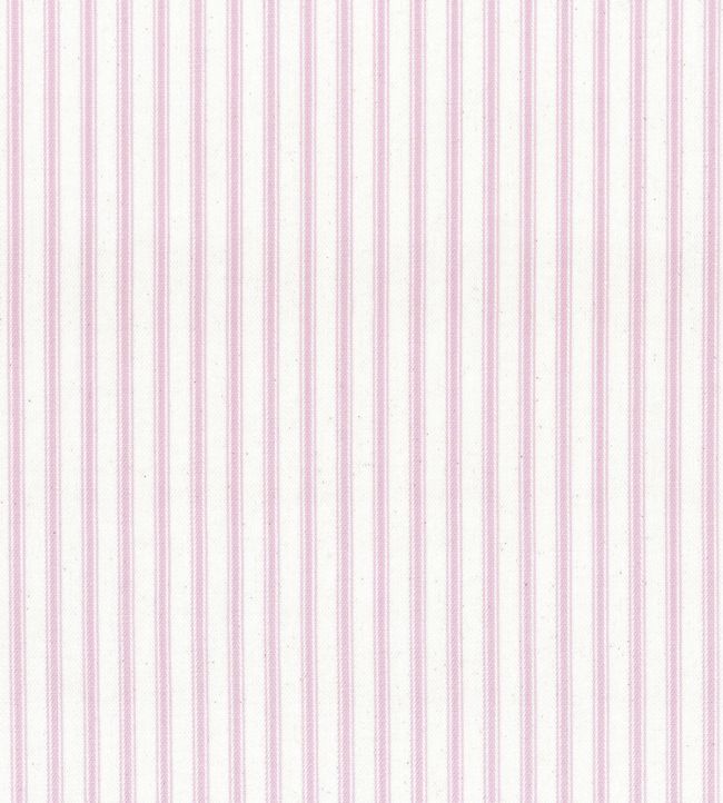 Ticking Stripe 1 Fabric by Ian Mankin Rose