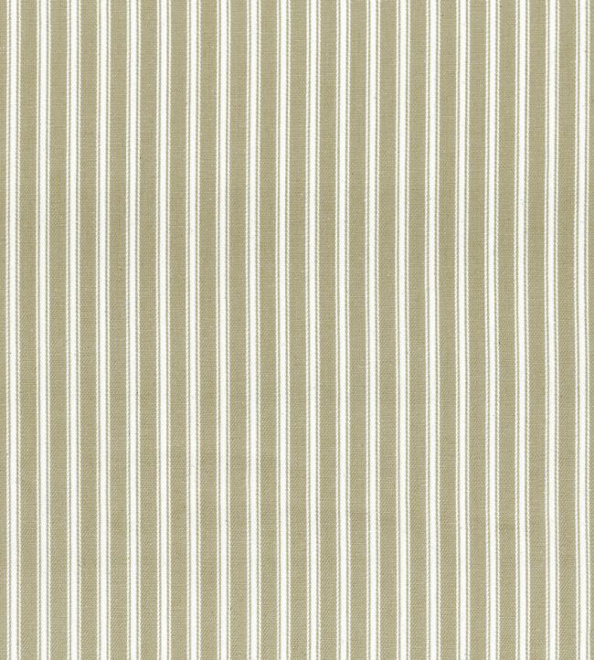 Ticking Stripe 1 Rustic Fabric by Ian Mankin Ivory