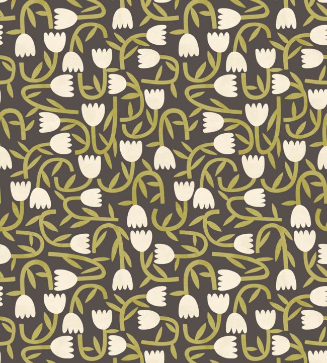 Tiny Tulip Wallpaper by Ohpopsi Midnight