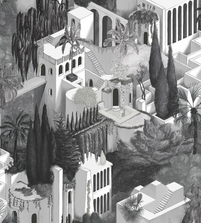 Toledo Wallpaper by Rebel Walls Graphite