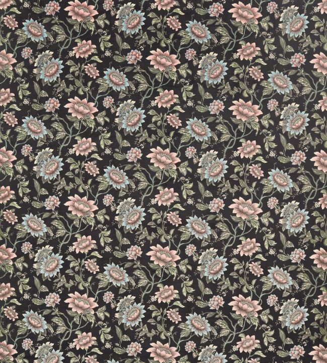 Tonquin Velvet Fabric by Clarke & Clarke Noir