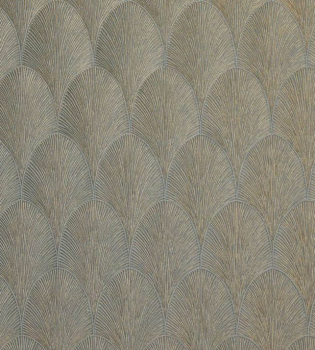 Tourmaline Wallpaper in Vert De Gris / Dore by Casamance | Jane Clayton
