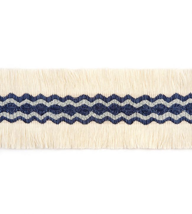 Trapeze Border Trimming by Christopher Farr Cloth Dark Indigo