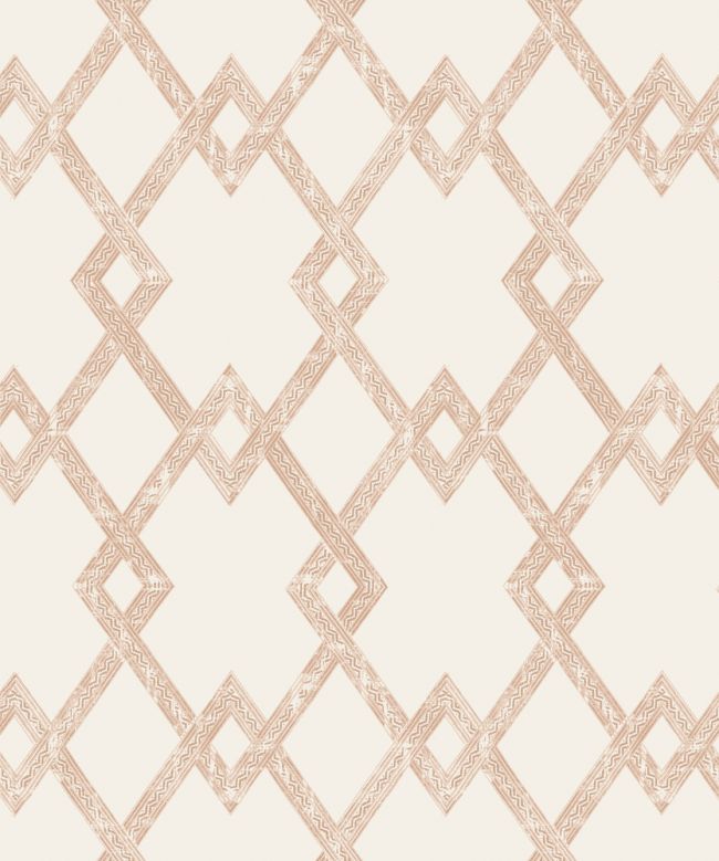Treillage Wallpaper by Madeaux 03 Clay