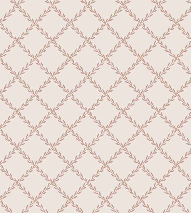 Trellis Wallpaper by Sandberg Terracotta