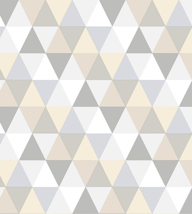 Triangle Geo Wallpaper in Neutral by Today Interiors Jane Clayton
