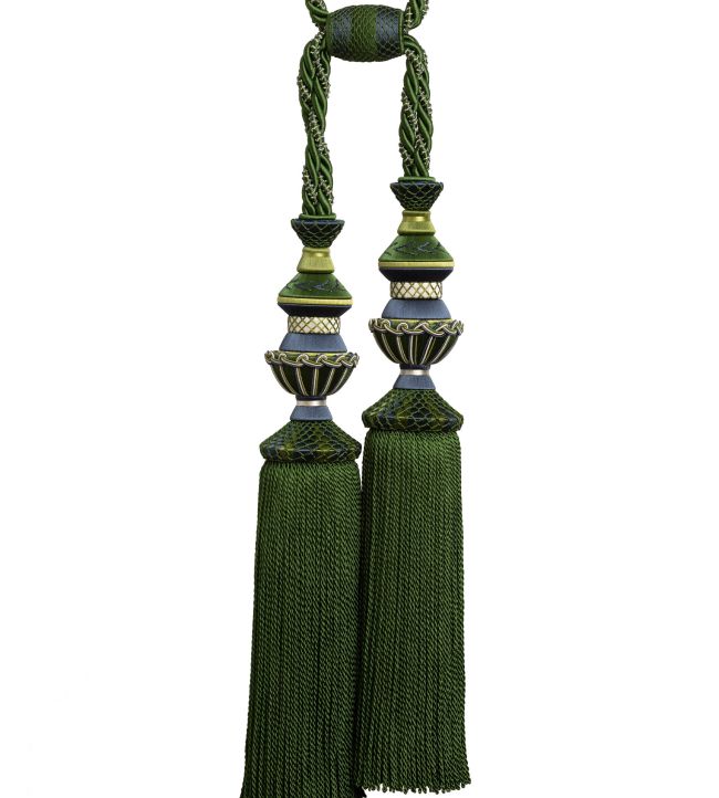 Trianon Double Tassel Tieback Trimming by Samuel & Sons Emerald