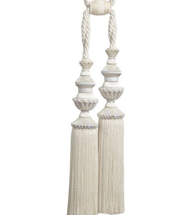 Trianon Double Tassel Tieback Trimming by Samuel & Sons Pearl