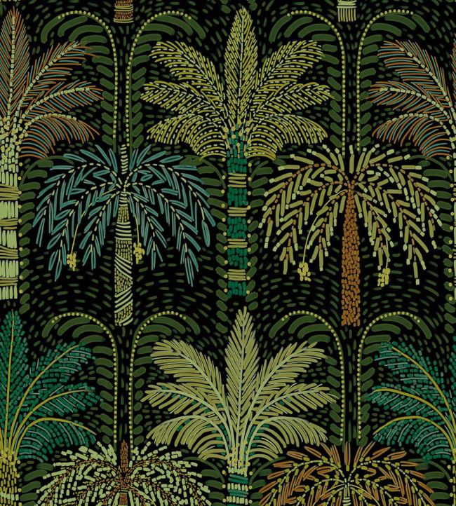 Tropical Frond Mural by Eijffinger Green